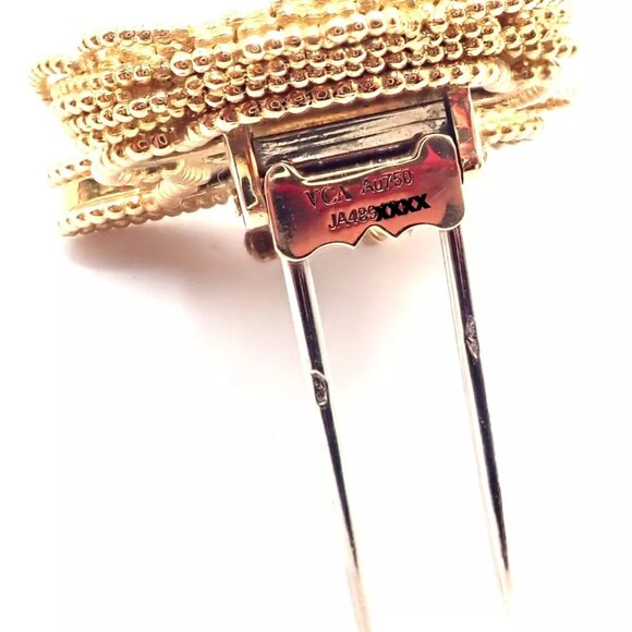 Van Cleef & Arpels 18k Yellow Gold Onyx Tiger Eye Lucky Animals Lion Clip Brooch - Picture 4 of 11